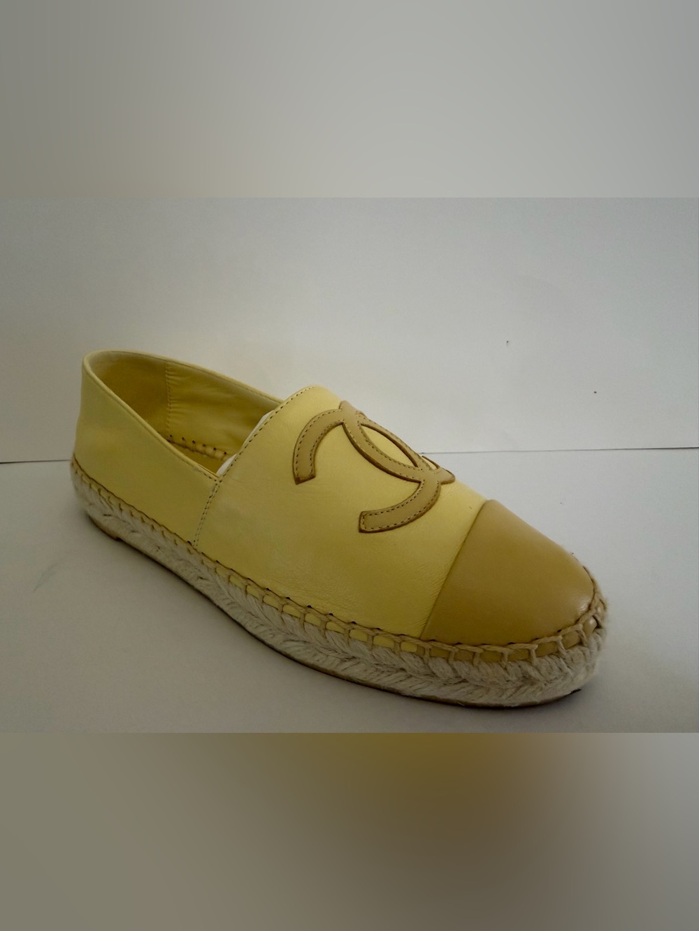 Chanel Flat Espadrille Loafers Size 35